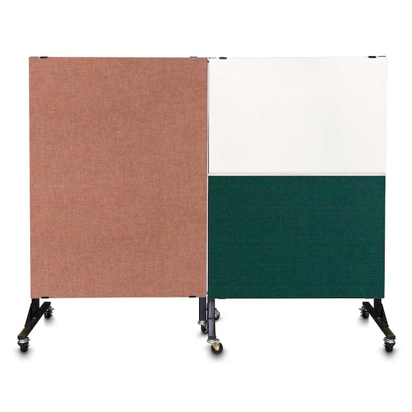 Enclosed Corkboard, 3 Door, 96"x48", 4" Fra, UV3427-SATIN-SURF